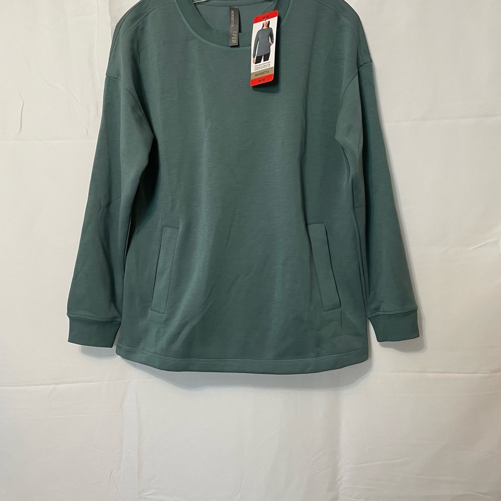 Mondetta Soft Sweatshirt Blue Women's Medium - Picture 4 of 11